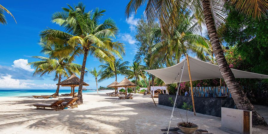 Days kenya tanzania safari zanzibar beach holiday banner — Sunset Africa Safari